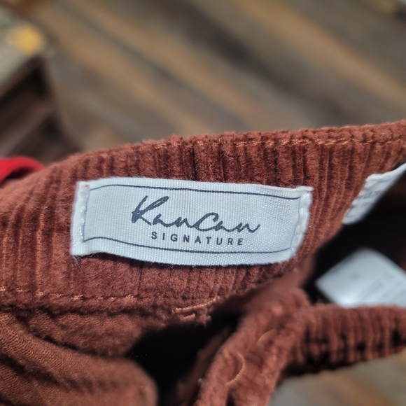 KanCan Signature Ultra High Rise Extreme Flare Corduroy Pants Size 24 Chocolate - Picture 2 of 9